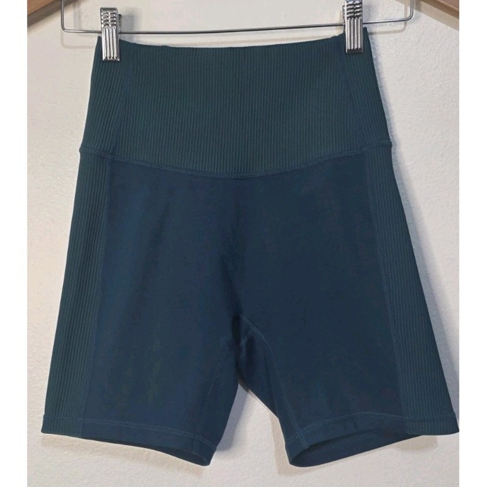 P'Tula Hb Shorts Women S Teal Gym Running Activewear Yoga High Waisted Biking